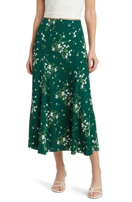 Reformation Reformation Bryson Floral Print Skirt