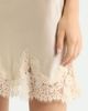 Reformation Reformation Carolina Lace Trim Silk Miniskirt - 4