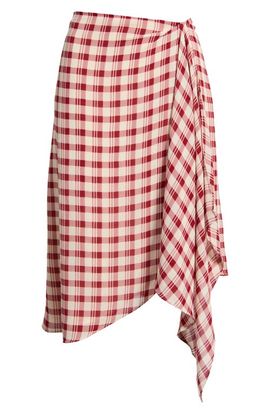 Reformation Reformation Cece Check Midi Skirt