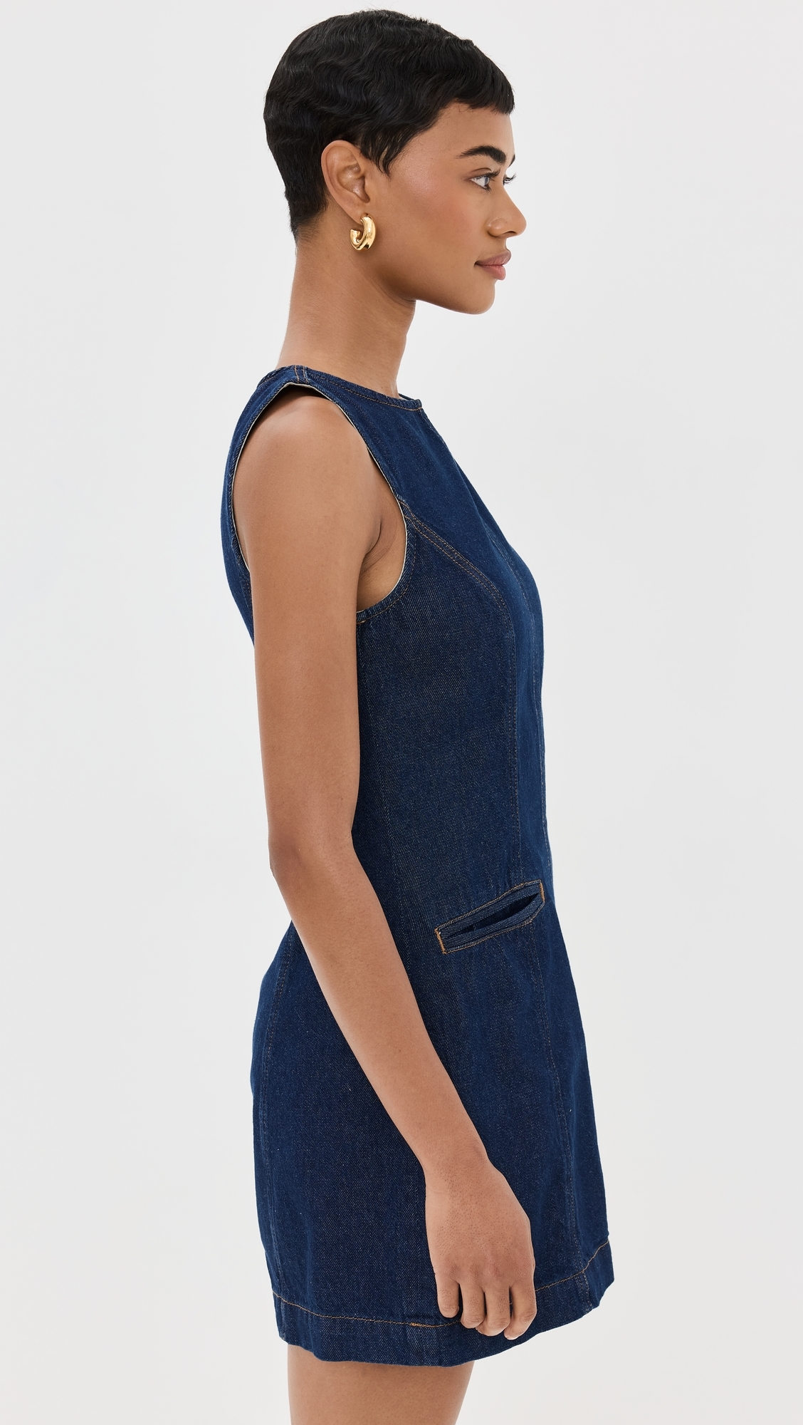 Reformation - Citron Denim Mini Dress Marion 2 Reformation - Citron Denim Mini Dress Marion 2