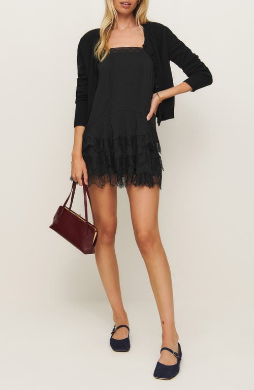 Reformation Reformation Cleodora Lace Trim Minidress