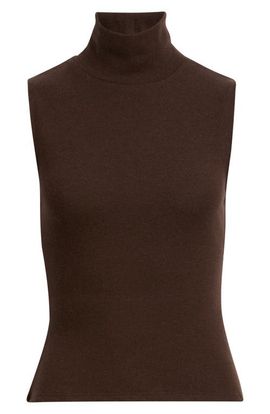 Reformation Reformation Colbie Turtleneck Sleeveless Knit Top