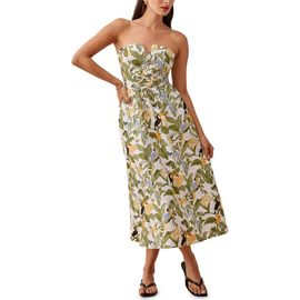 Reformation Reformation Cosima Sleeveless Linen Midi Dress