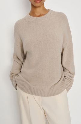 Reformation Reformation Cove Oversize Crewneck Cashmere Blend Sweater