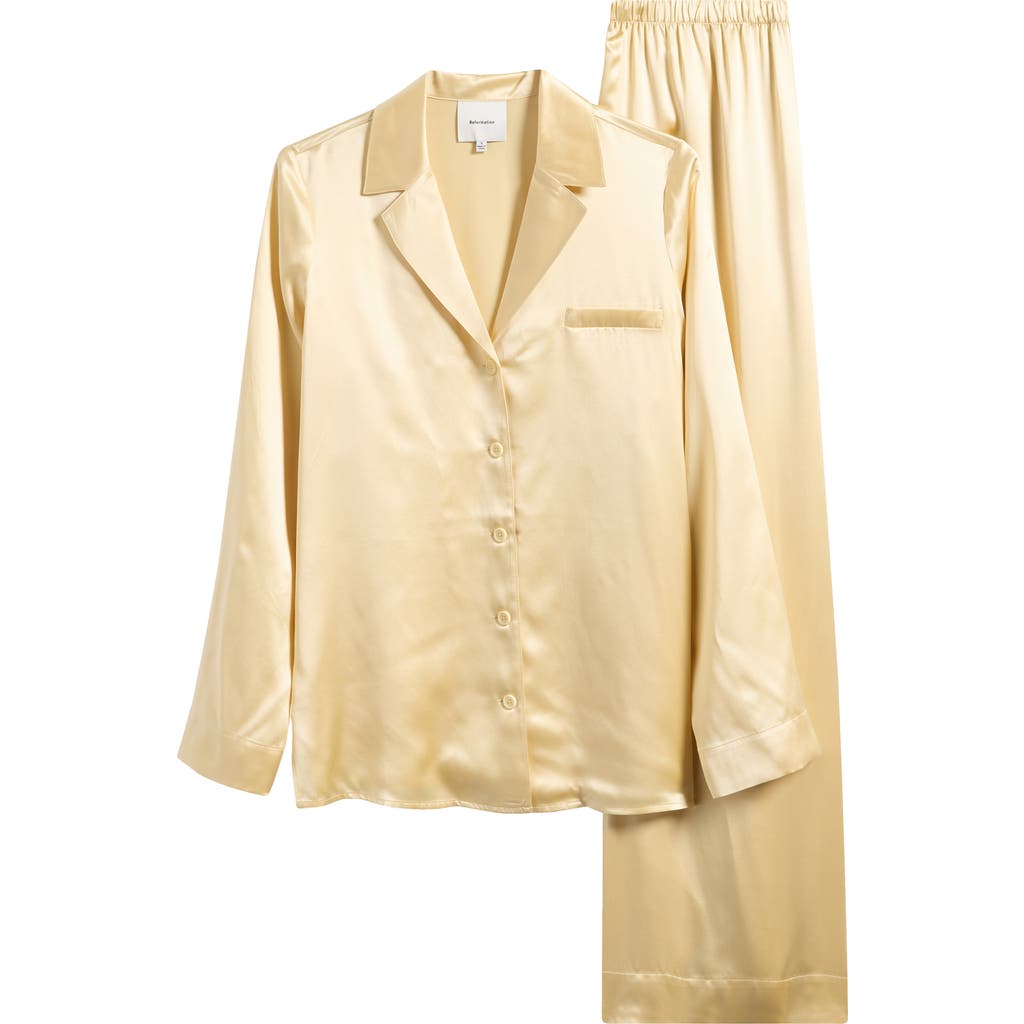 Reformation Reformation Ella Silk Satin Pajamas