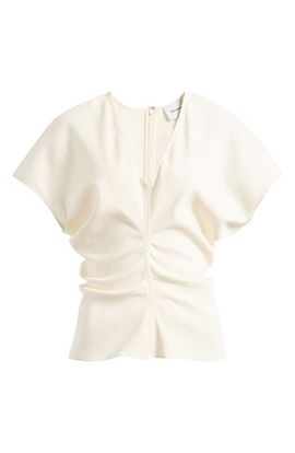 Reformation Reformation Ginie Ruched Cap Sleeve Top