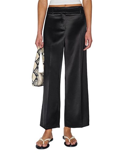 Reformation Reformation Gisele Satin Low Rise Cropped Pants
