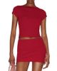 Reformation Reformation Layla Knit Two Piece Top & Skirt Set - 1
