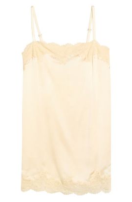Reformation Reformation Lilah Lace Trim Silk Minidress