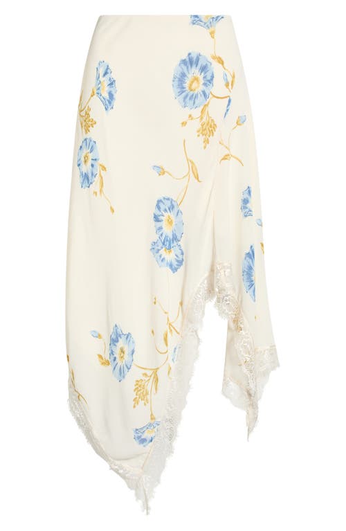 Reformation Reformation Liliana Lace Handkerchief Hem Skirt
