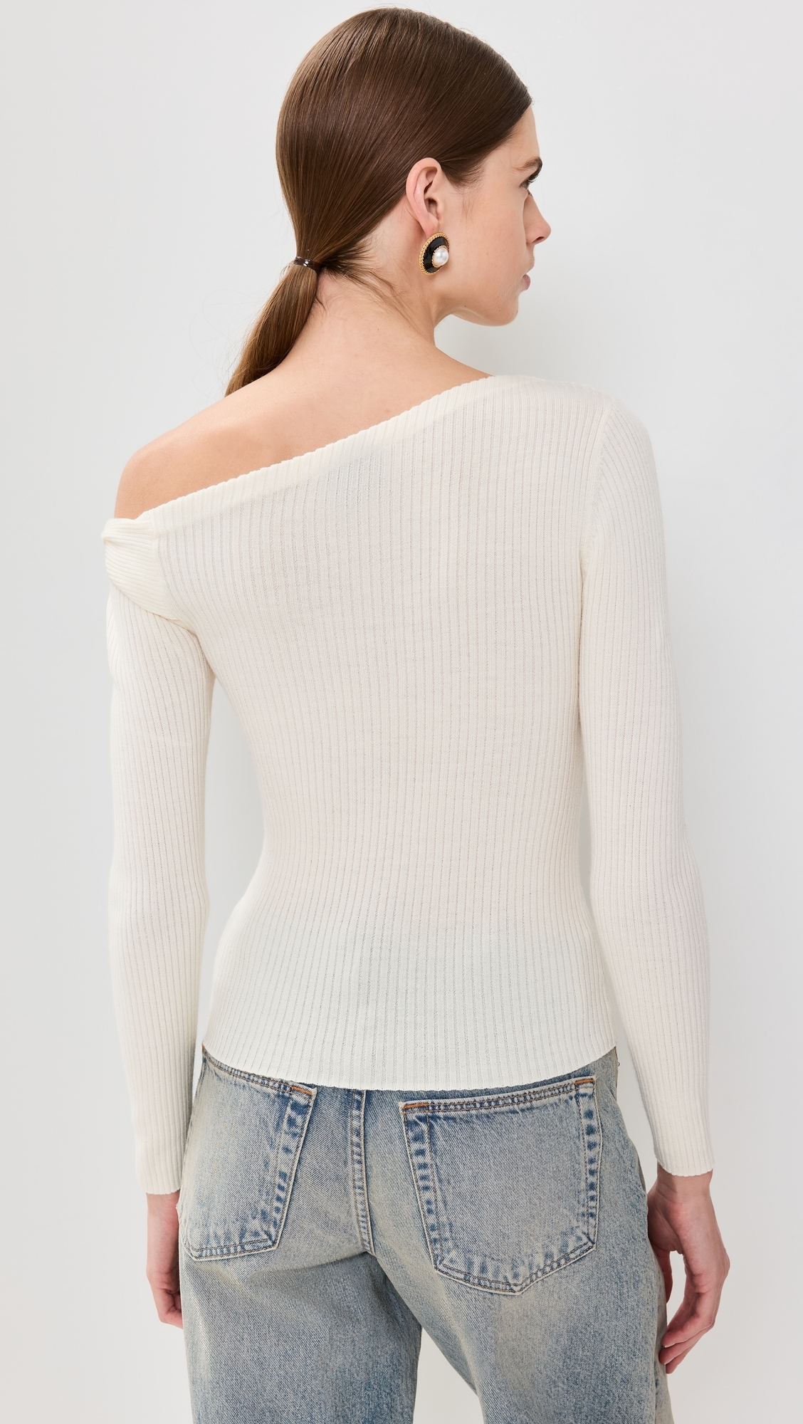 Reformation - Lilou Regenerative Merino Sweater Cream M Reformation - Lilou Regenerative Merino Sweater Cream M