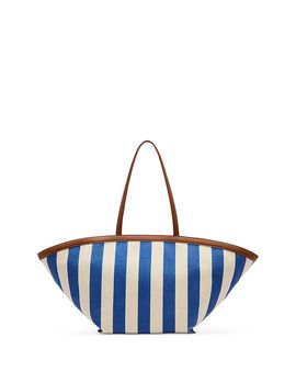 Reformation Reformation Lucia Large Striped Canvas Tote