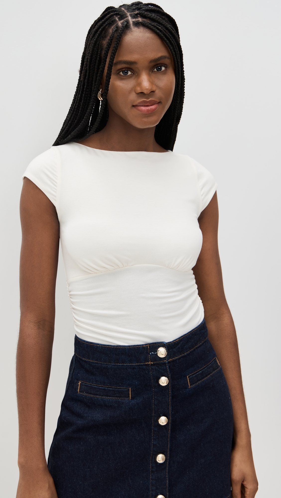 Reformation - Madelyn Knit Top Fior Di Latte XS