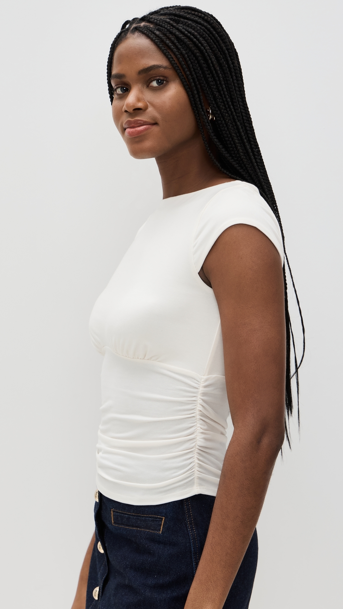 Reformation - Madelyn Knit Top Fior Di Latte XS