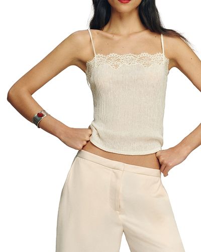 Reformation Reformation Maisie Lace Trim Camisole