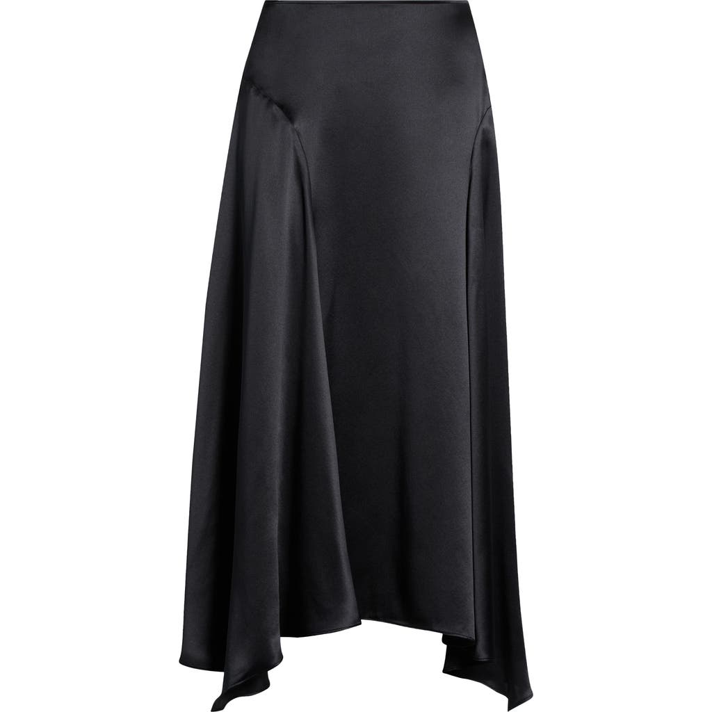 Reformation Reformation McCall Handkerchief Hem Silk Skirt