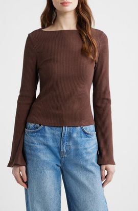 Reformation Reformation Miller Bell Sleeve Knit Top