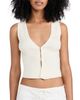 Reformation Reformation Myrtle Cotton Sweater Vest Fior Di Latte S - 1