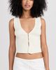 Reformation Reformation Myrtle Cotton Sweater Vest Fior Di Latte S - 2