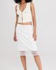 Reformation Reformation Myrtle Cotton Sweater Vest Fior Di Latte S - 5