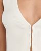 Reformation Reformation Myrtle Cotton Sweater Vest Fior Di Latte S - 6