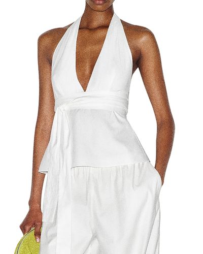 Reformation Reformation Naive Cotton Stretch Halter Top