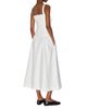 Reformation Reformation Nesta Cotton-Blend Square Neck Dress - 3