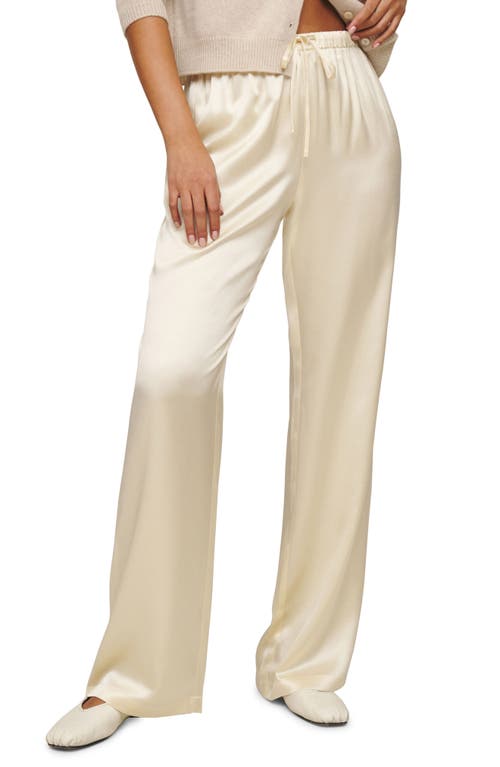 Reformation Reformation Olina Silk Drawstring Pants