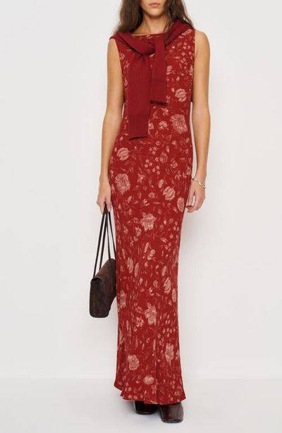 strapless open back dress Letty Square Neck Maxi Dress