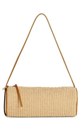 Reformation Reformation Simona Raffia Cylinder Shoulder Bag