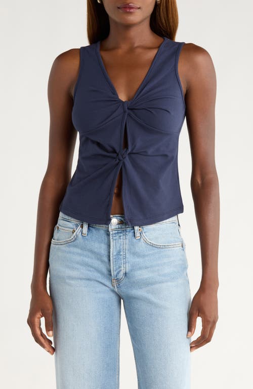 Reformation Reformation Tefi Twist Cutout Stretch Organic Cotton Tank