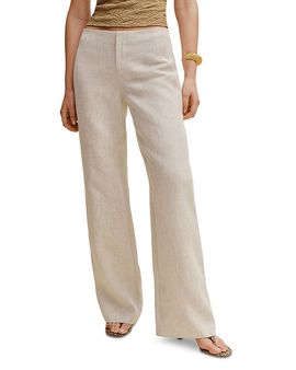 Reformation Reformation Vida Linen Low Rise Pants