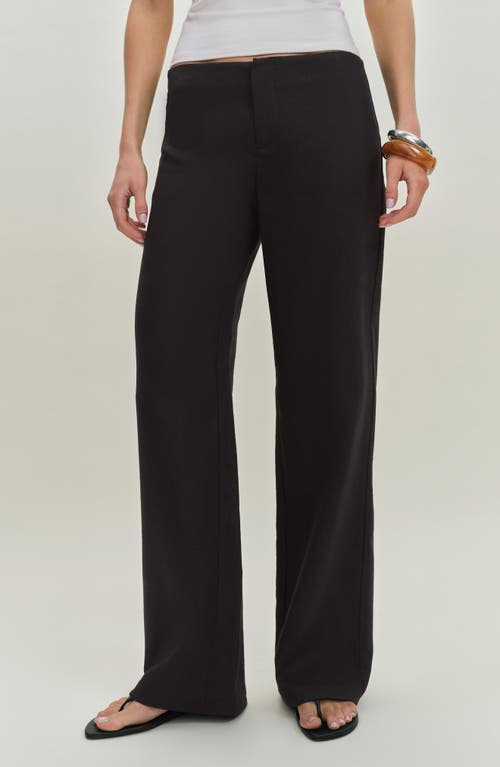 Reformation Reformation Vida Low Rise Linen Pants