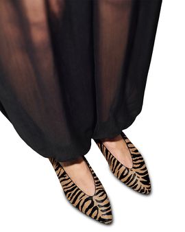 Reformation Reformation Women's Calista Calf Hair Flats