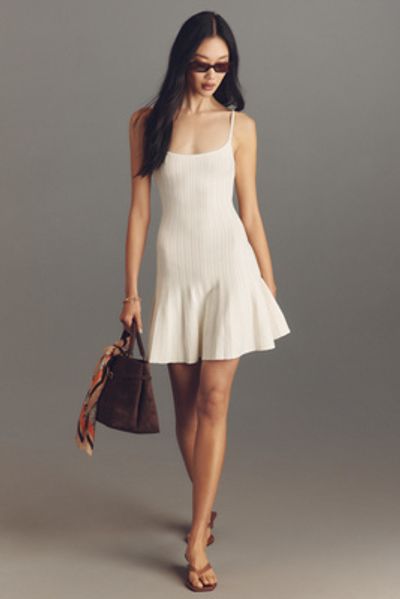 slim fit dress slacks Crisie Contrast Metallic Stitch Fit and Flare Mini Dress – VICI main image 1