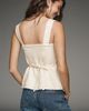 Reformation Viola 100% Linen Scalloped Tank Top - 2