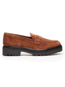 Reformation Women's Agathea 40MM Suede Lug-Sole Loafers