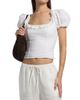 Reformation Women's Alice Embroidered Linen Top - 3
