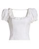 Reformation Women's Alice Embroidered Linen Top - 8