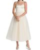Reformation Women's Alouette Satin Tea-Length Dress - 2