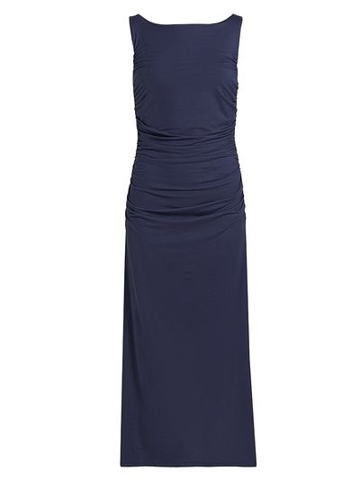 Reformation Women's Benson Ruched Stretch Jersey Midi-Dress