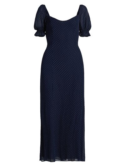 Reformation Women's Gloria Polka-Dot Midi-Dress
