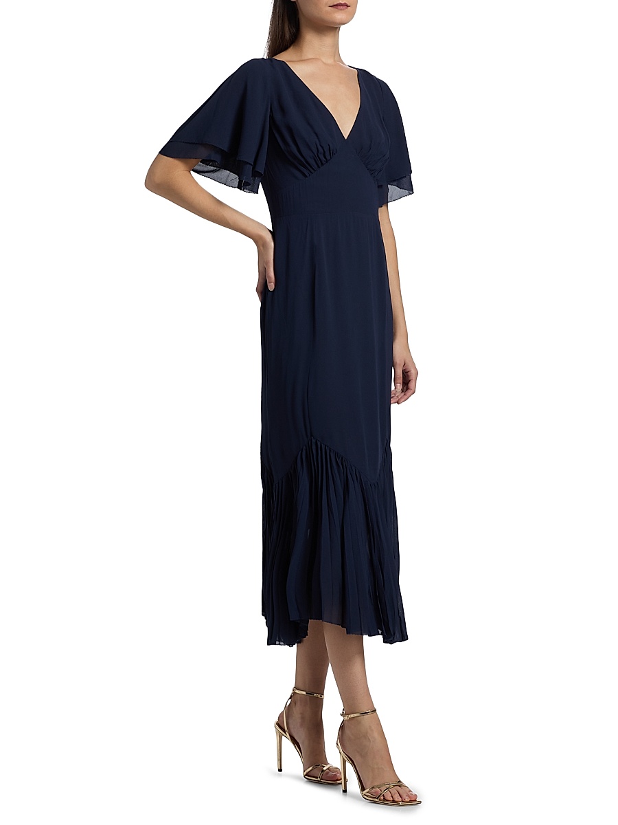 reformation pleated dress Reformation