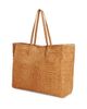 Reformation Women's Sofia Croc-Embossed Suede Tote Bag - 4