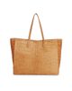 Reformation Women's Sofia Croc-Embossed Suede Tote Bag - 9
