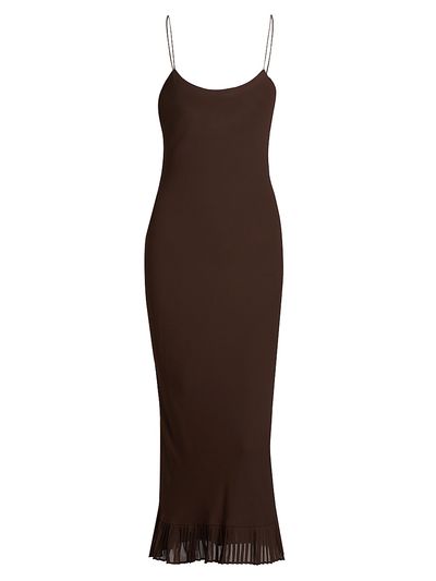 Reformation Women's Suki Pleated Hem Midi-Dress