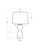 Regina Andrew Joan Hourglass Crystal Table Lamp - 6