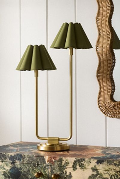 Regina Andrew Polly Scalloped Double Arm Table Lamp