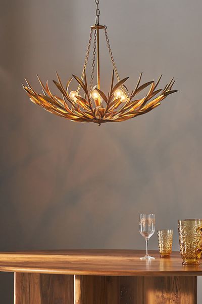 Regina Andrew River Reed Basin Chandelier
