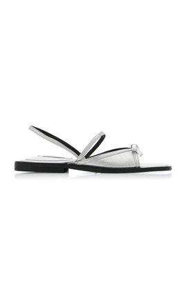 Reike Nen Reike Nen Nabi Metallic Leather Sandals